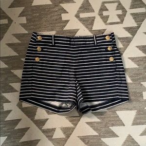 J. Crew Sailor shorts size 0